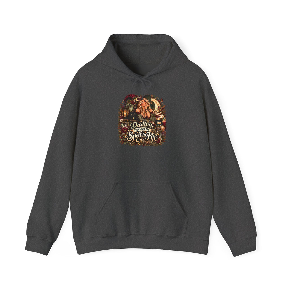 Darling That's Not my Spell to Fix Hoodie | Halloween Witch Cauldron Design