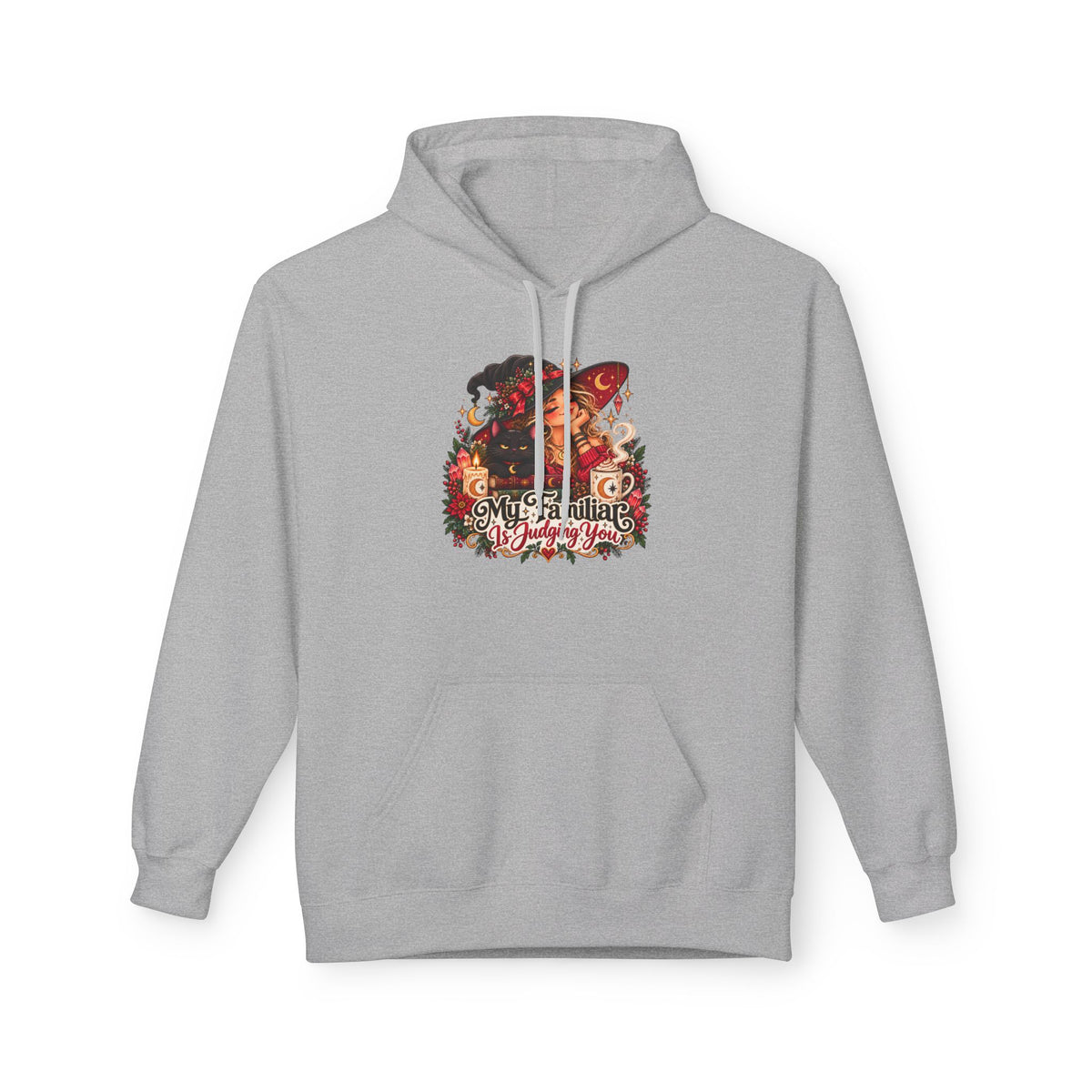 "My Familiar is Judging You" Christmas Graphic Hoodie
