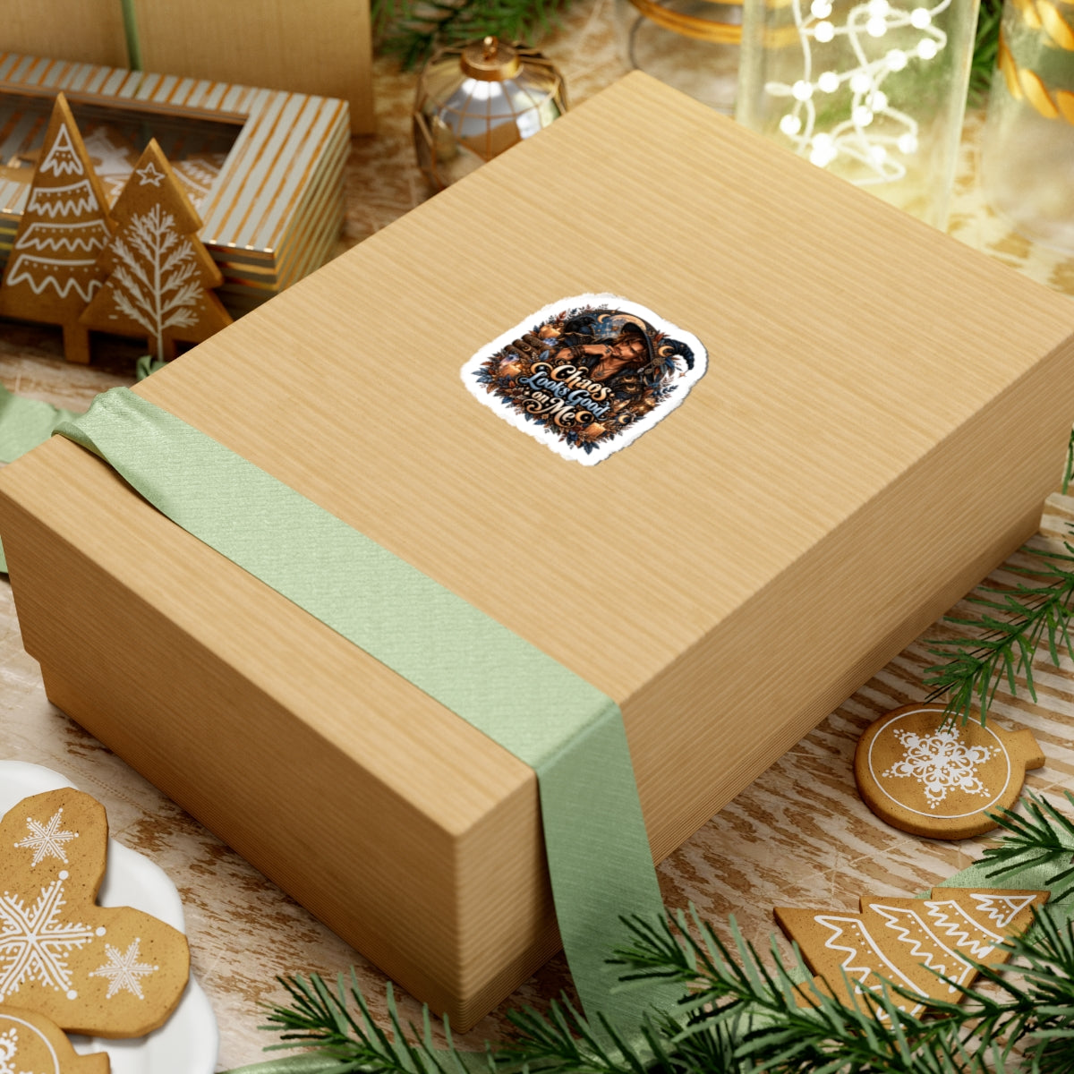 Chaos Looks Good on Me Kiss-Cut Stickers
