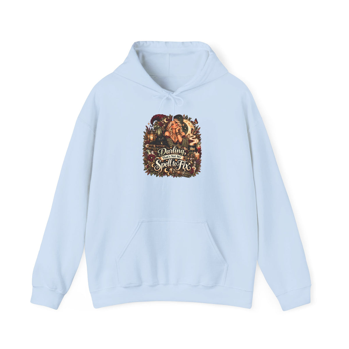 Darling That's Not my Spell to Fix Hoodie | Halloween Witch Cauldron Design