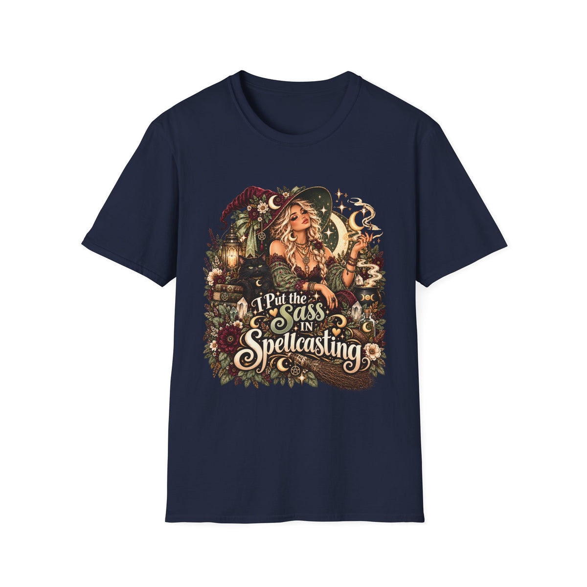 I Put the Sass in Spellcasting Unisex Softstyle T-Shirt