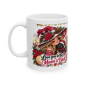 Christmas Love you to the Moon & Back Ceramic Mug – Witchy Holiday Coffee Cup (11oz)