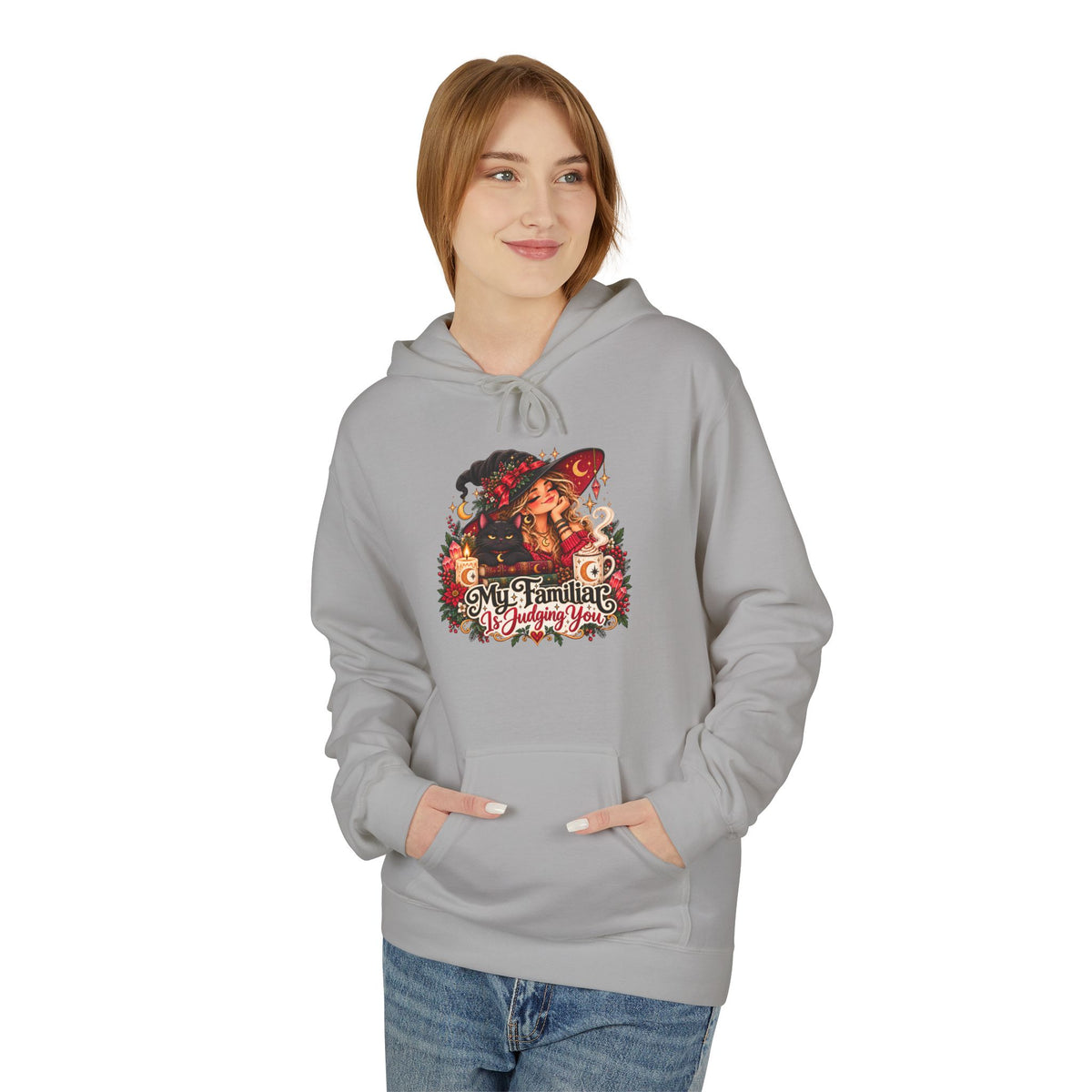 "My Familiar is Judging You" Christmas Graphic Hoodie