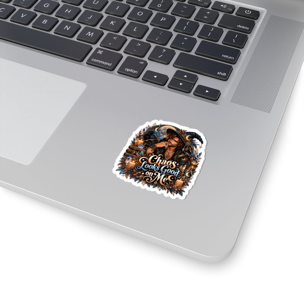 Chaos Looks Good on Me Kiss-Cut Stickers
