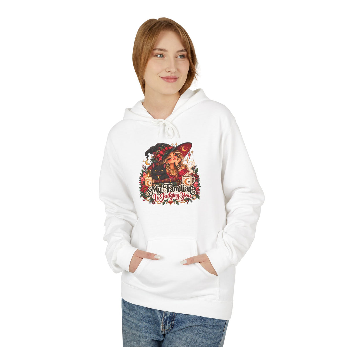 "My Familiar is Judging You" Christmas Graphic Hoodie