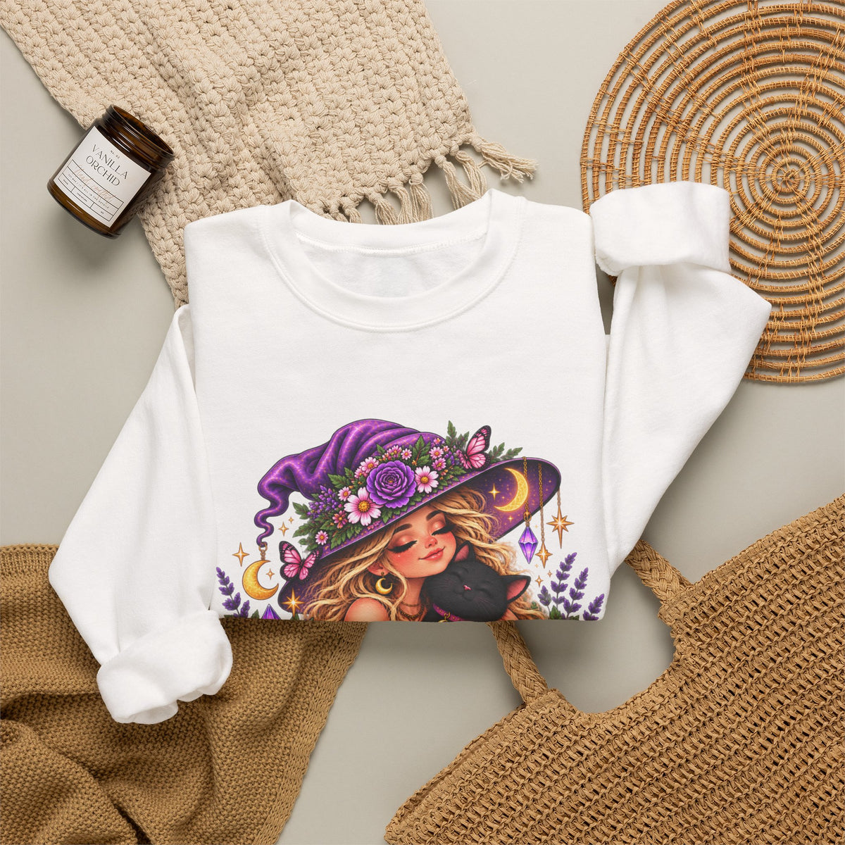 Resting Witch Face Crewneck Sweatshirt