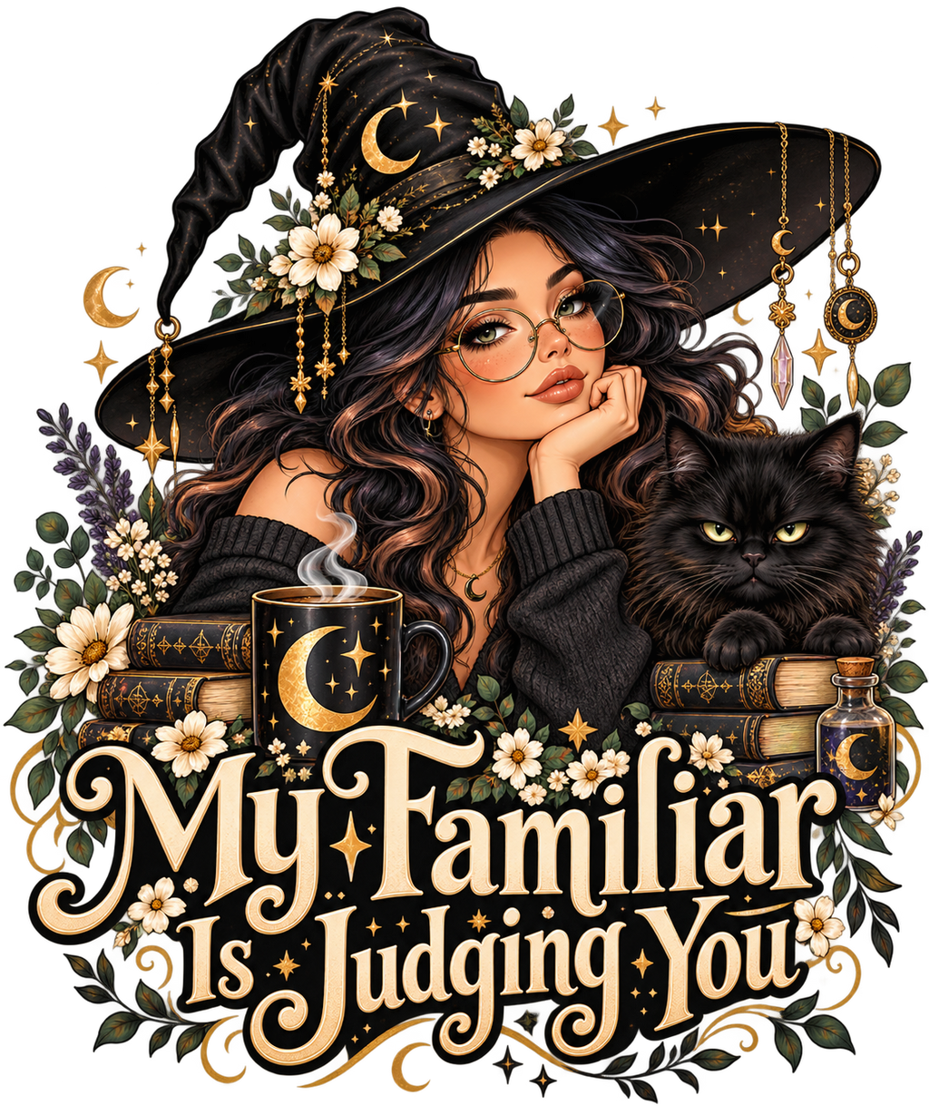 "My Familiar is Judging You" Unisex Heavy Blend™ Hooded Sweatshirt