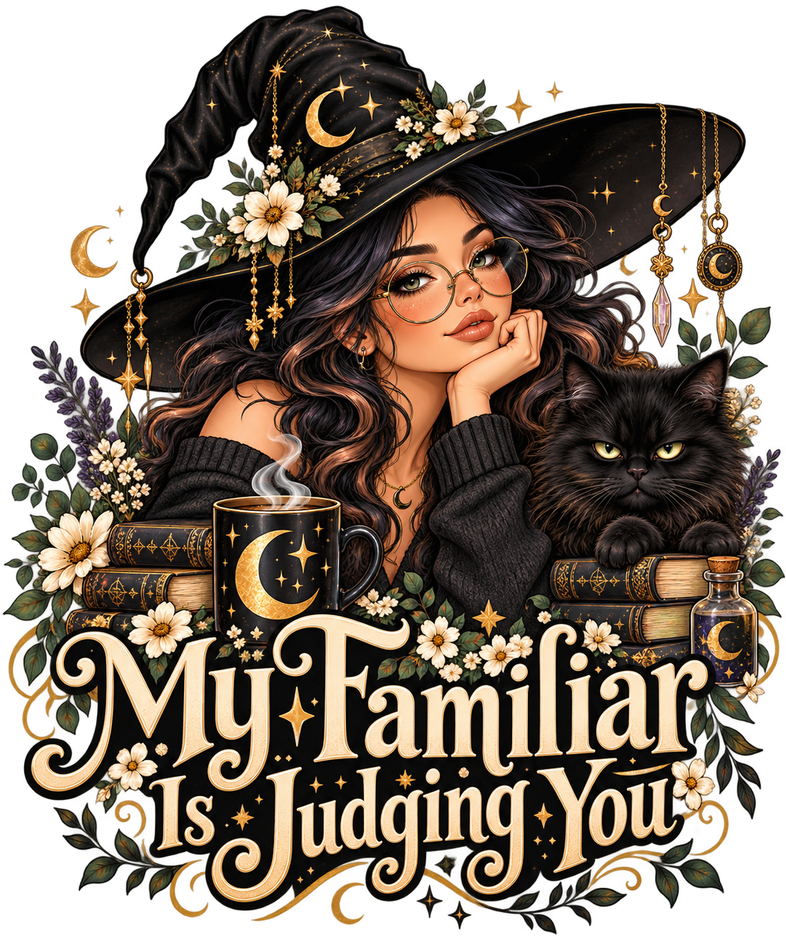 "My Familiar is Judging You" Unisex Heavy Blend™ Hooded Sweatshirt