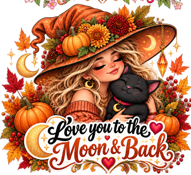 Love you to the Moon & Back Witchy Autumn Ceramic Mug, 11oz