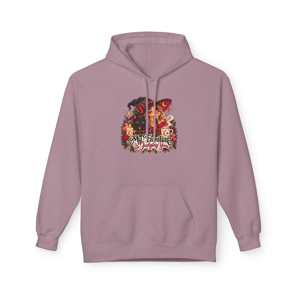 "My Familiar is Judging You" Christmas Graphic Hoodie