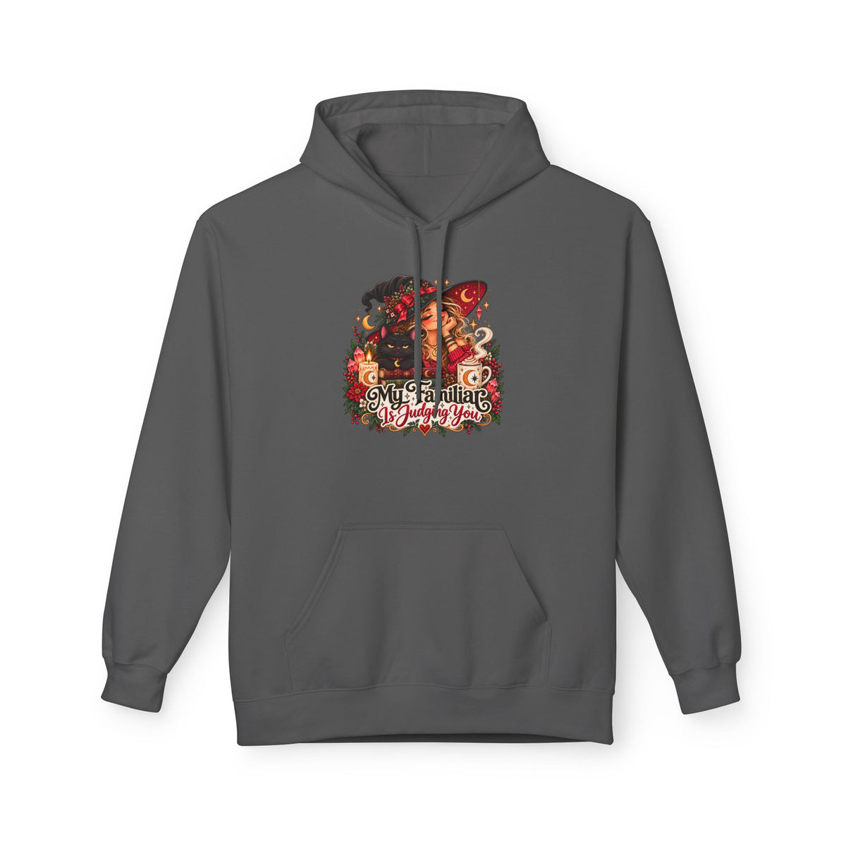 "My Familiar is Judging You" Christmas Graphic Hoodie