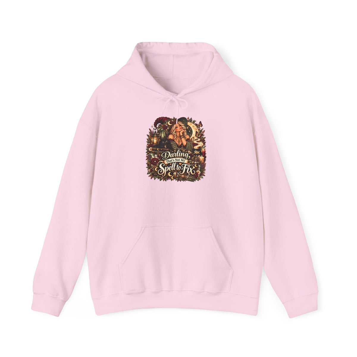 Darling That's Not my Spell to Fix Hoodie | Halloween Witch Cauldron Design