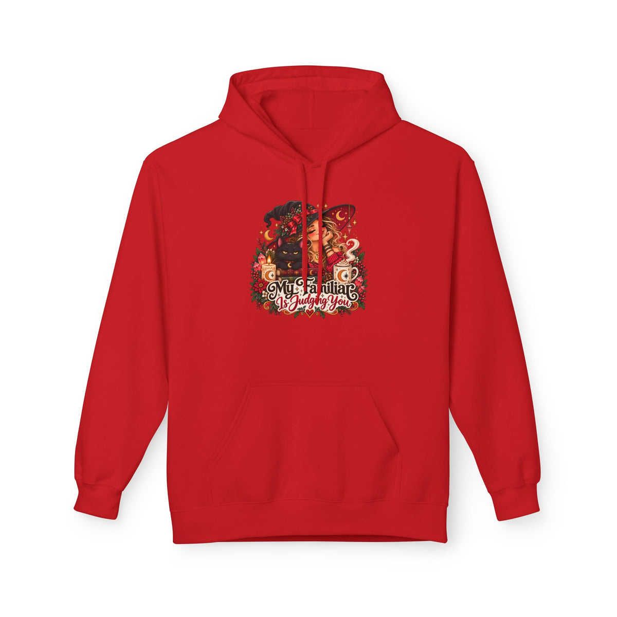 "My Familiar is Judging You" Christmas Graphic Hoodie