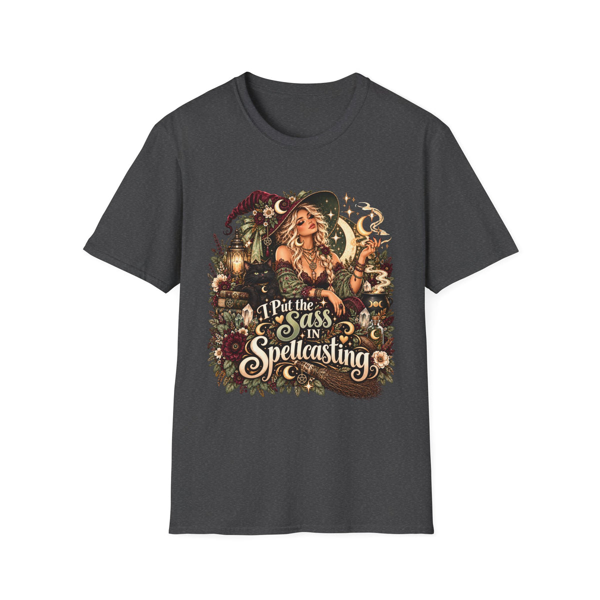 I Put the Sass in Spellcasting Unisex Softstyle T-Shirt