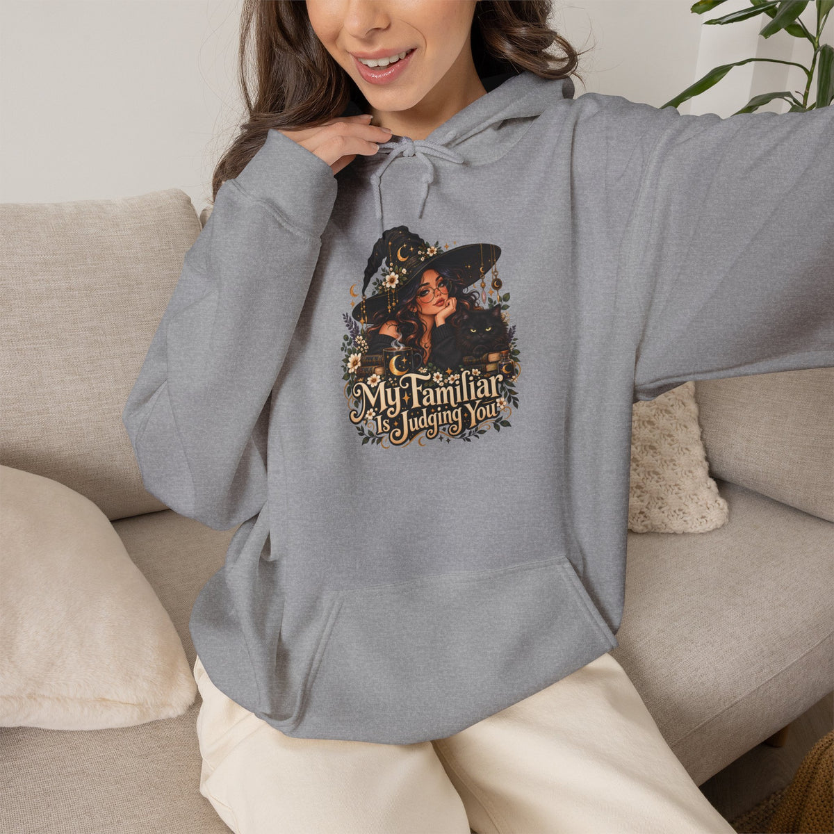 "My Familiar is Judging You" Unisex Heavy Blend™ Hooded Sweatshirt