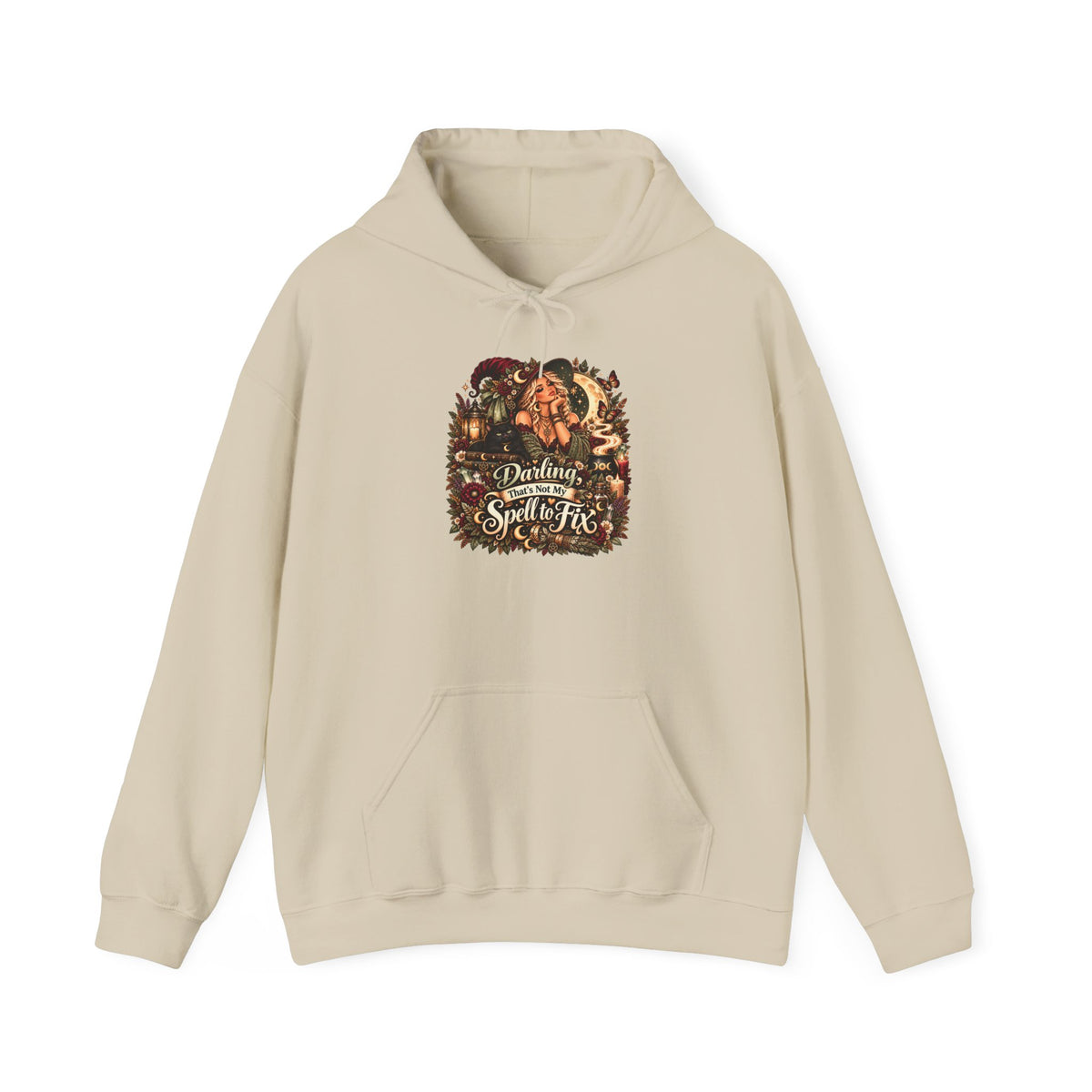 Darling That's Not my Spell to Fix Hoodie | Halloween Witch Cauldron Design