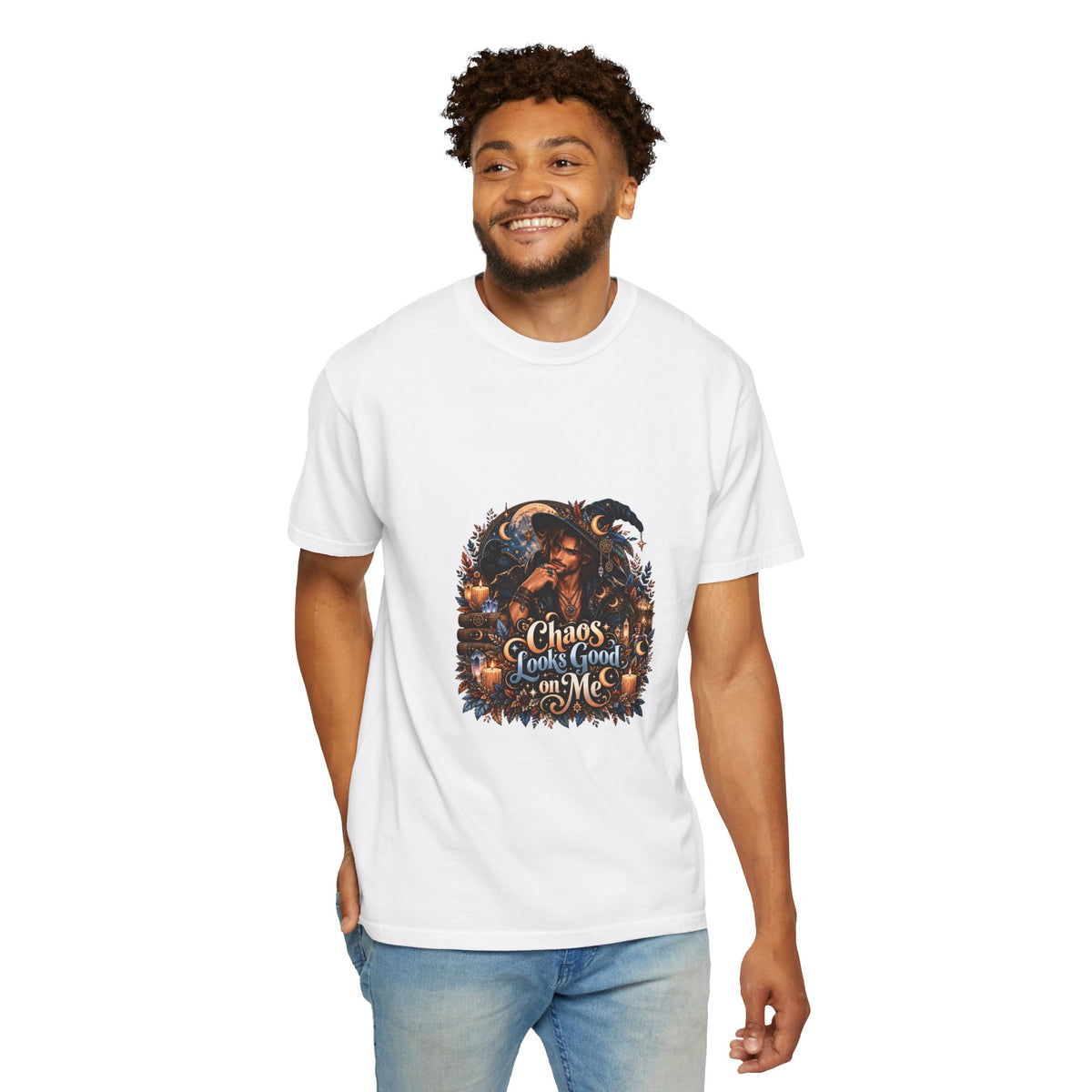 Chaos Looks Good on Me Garment-Dyed T-shirt
