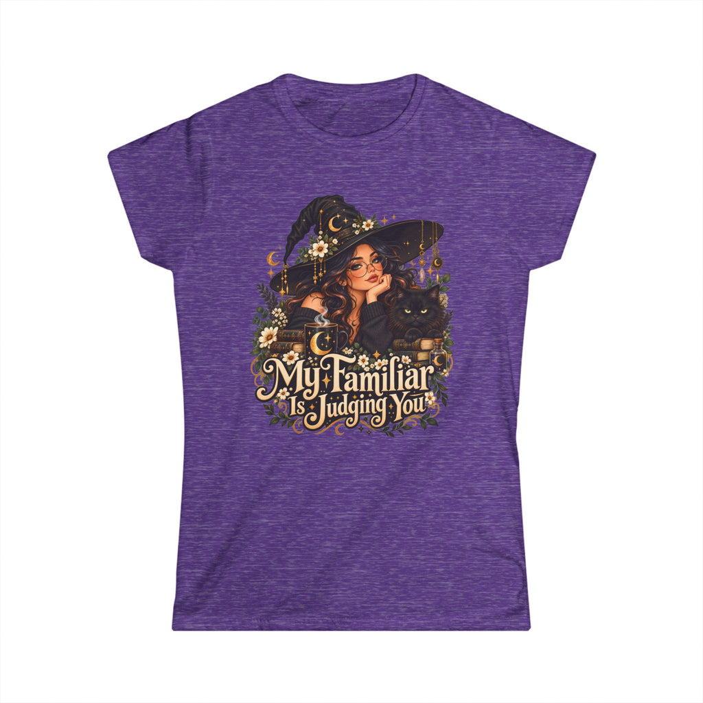 Witchy Tee - "My Familiar is Judging You" Women's Tee — Classic White Short-Sleeve Shirt