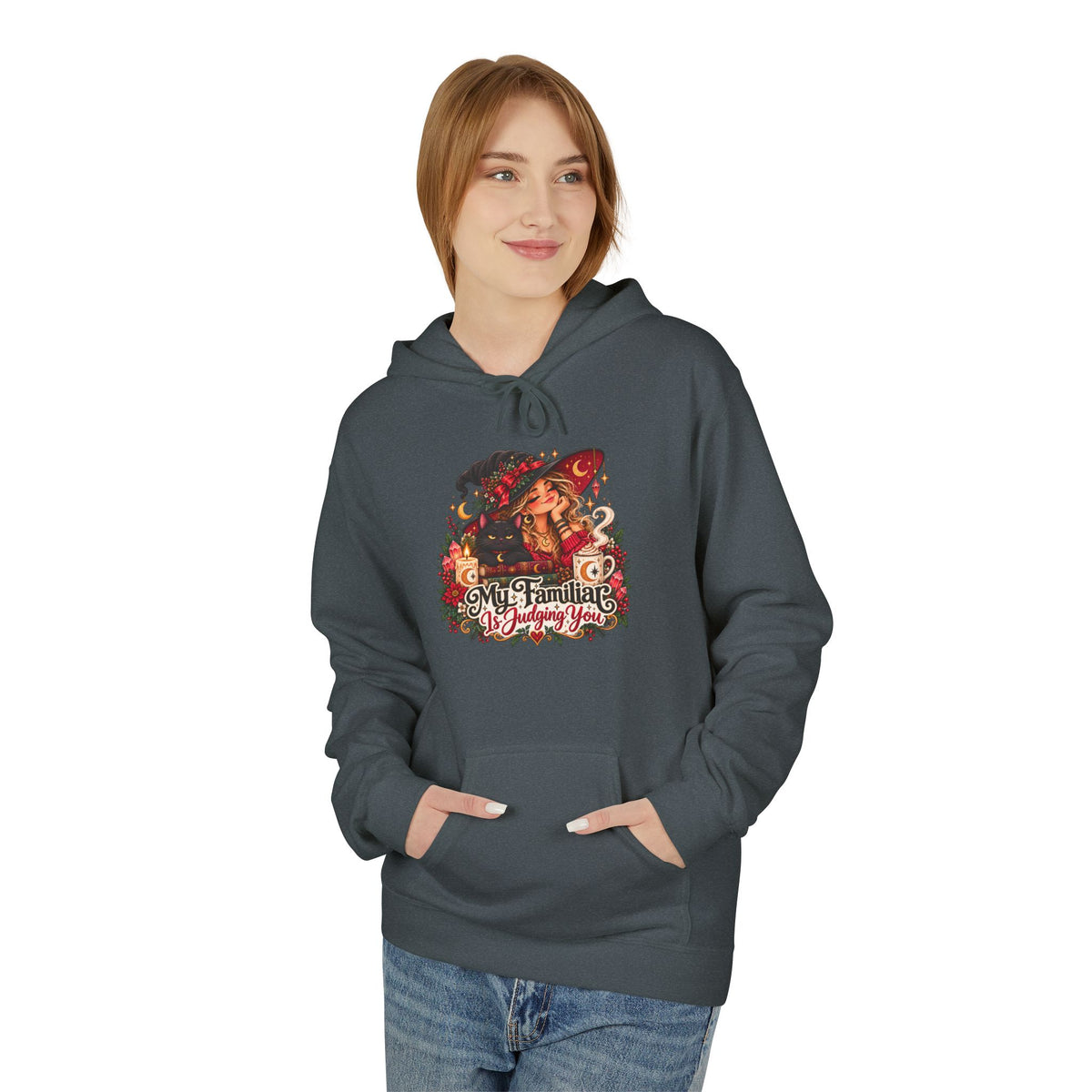 "My Familiar is Judging You" Christmas Graphic Hoodie